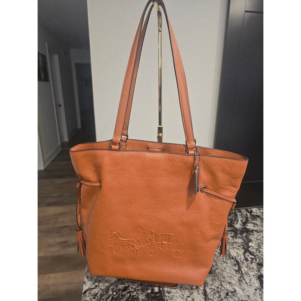 Coach Horse and Carriage Brown tote